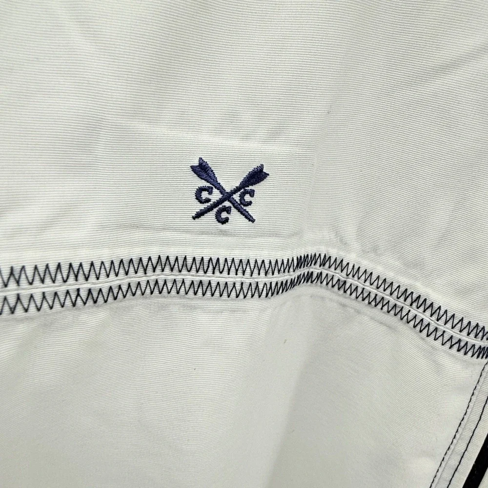 Crew Clothing Co GBR07 Jacket Mens Size M‎ White Full Zip Outerwear